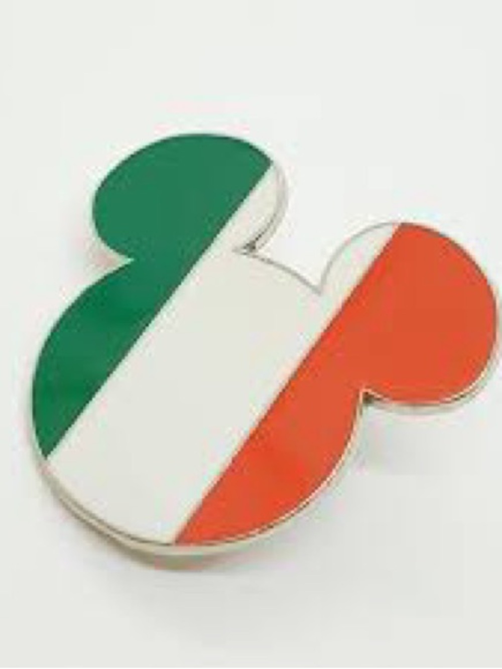 Disney Ireland 2003 Mickey Enamel Collectable  in Green White Orange